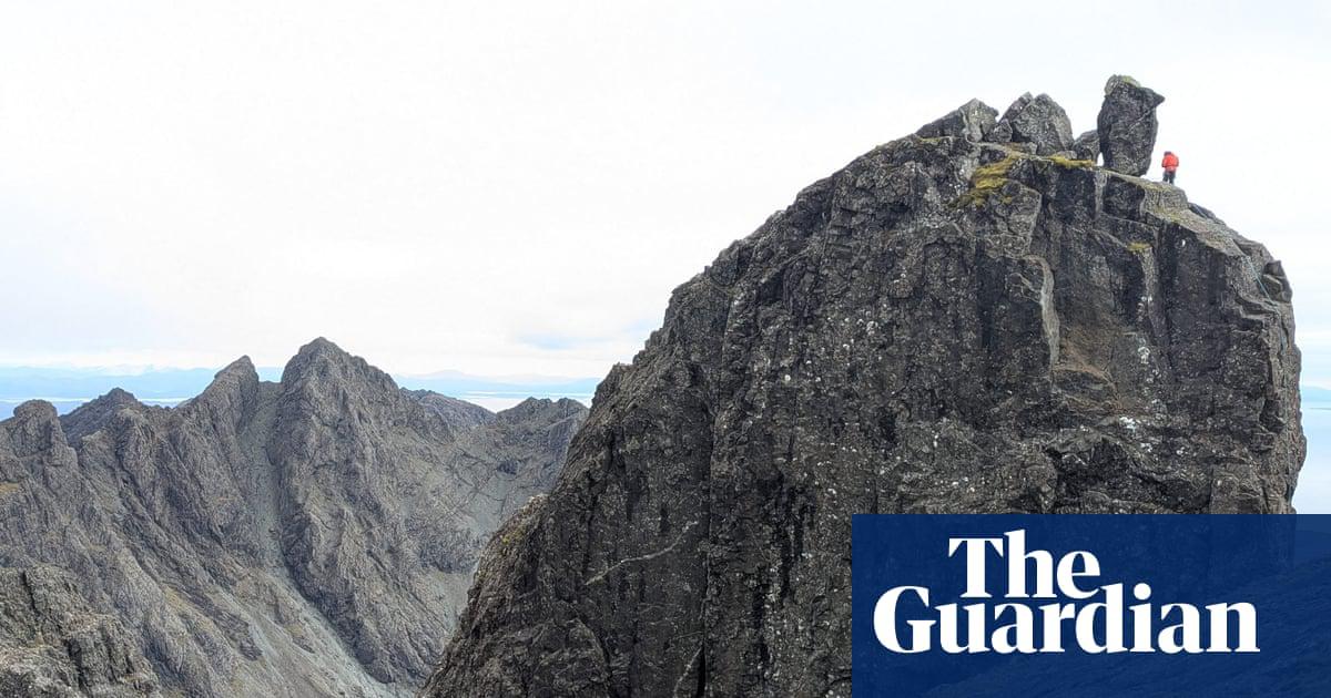 Inaccessible Pinnacle on the right with Skye’s highest mountain, Sgùrr Alasdair, in the middle back.