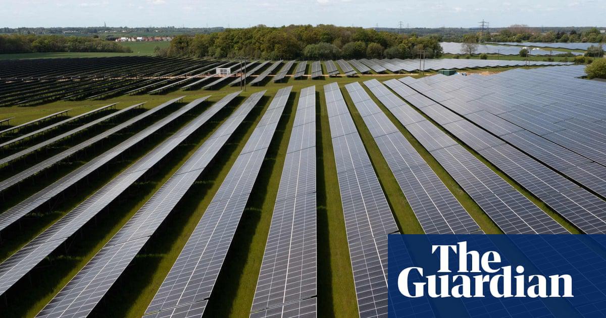 A solar farm in England.