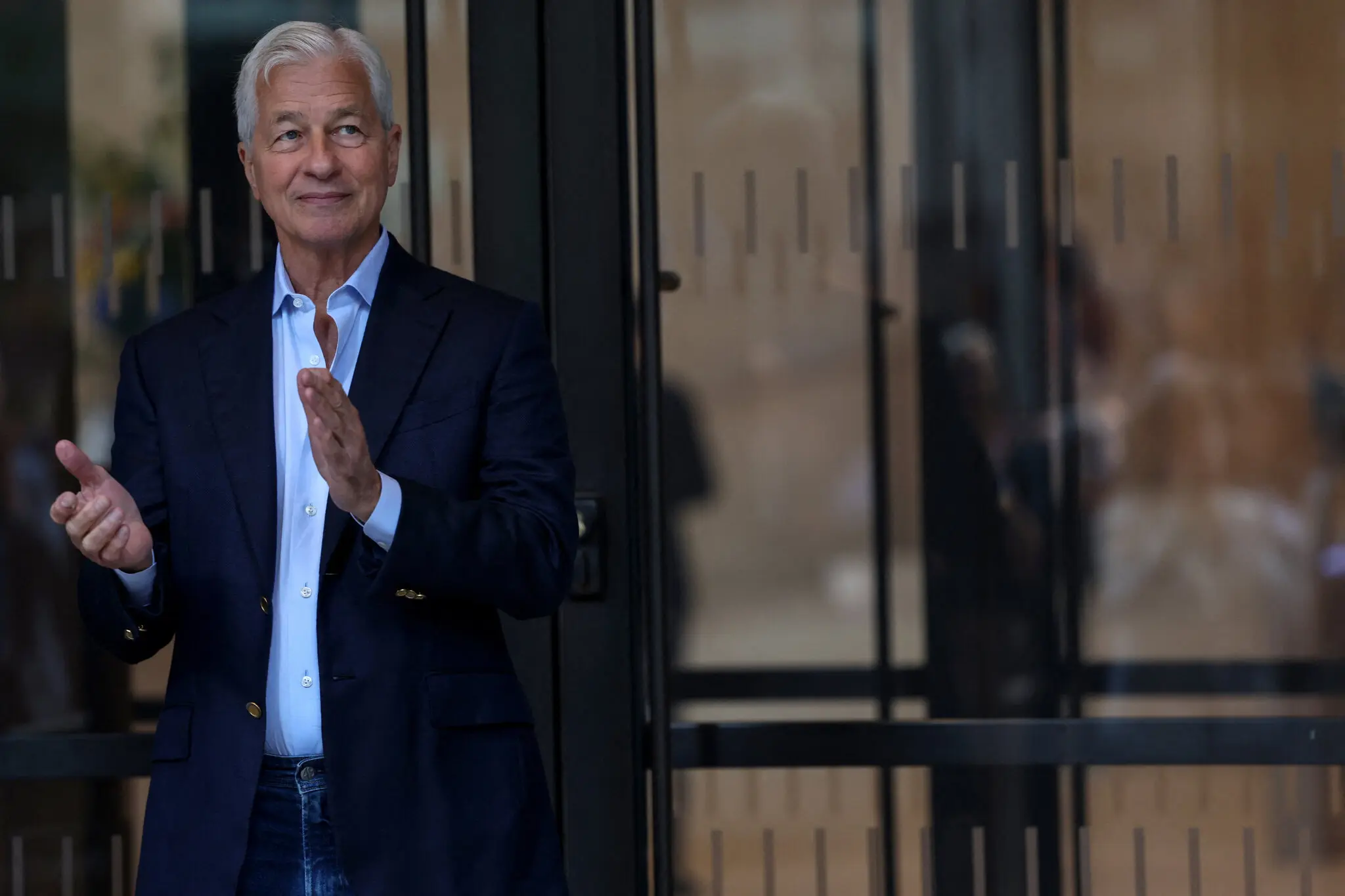 Jamie Dimon of JPMorgan Chase at the bank’s new headquarters in New York last month. “The U.S. economy generally remained resilient,” he said in an earnings release on Tuesday.