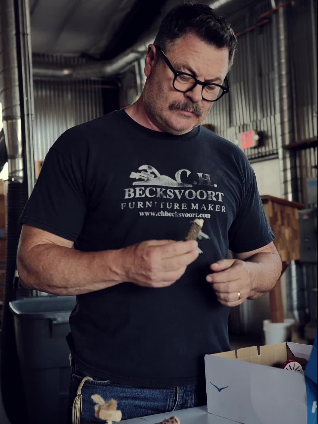 Nick Offerman Woodworked His Way to Playing the President