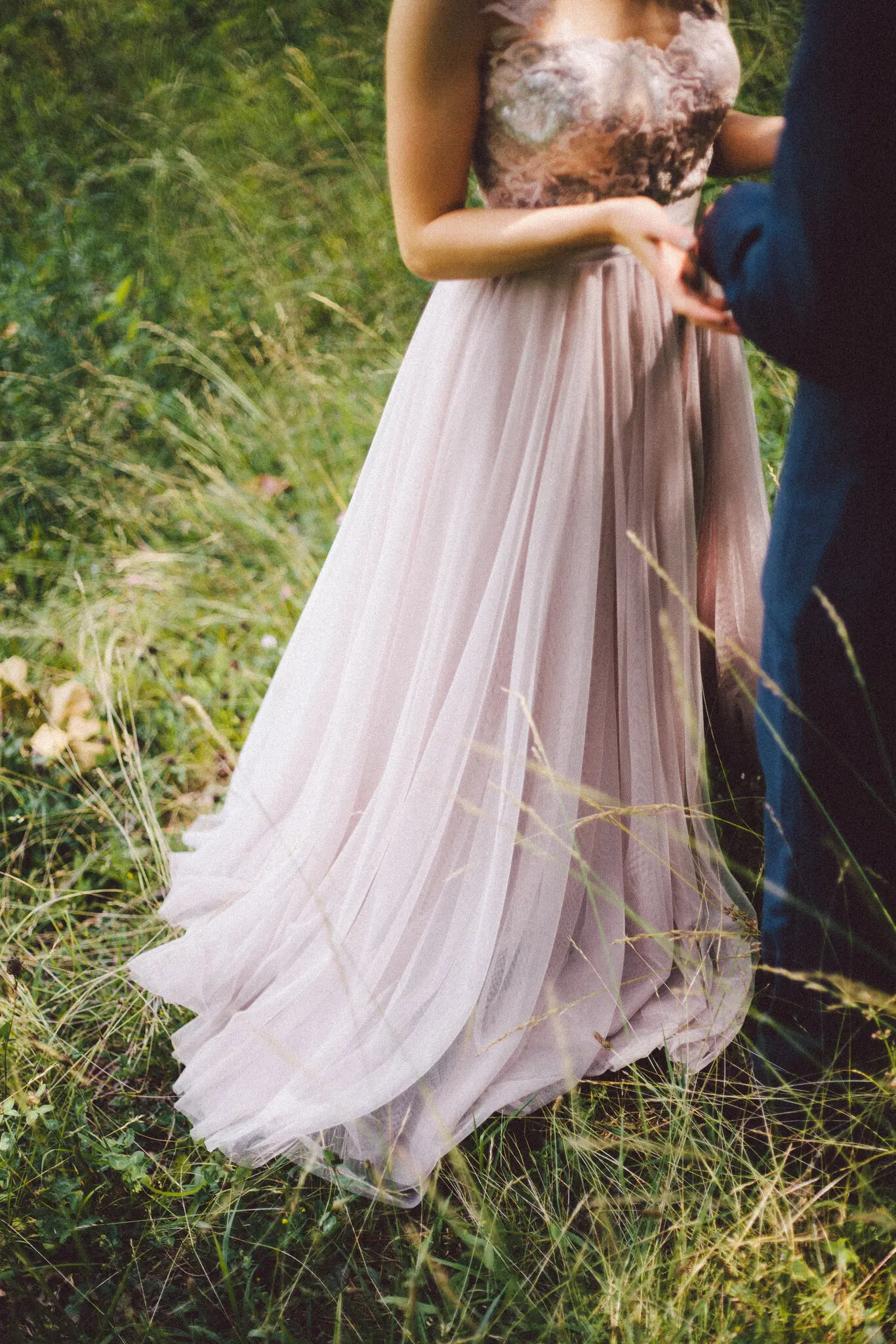 Most brides continue to wear white, though shades of beige, cream and ivory are also increasingly popular in wedding dresses.