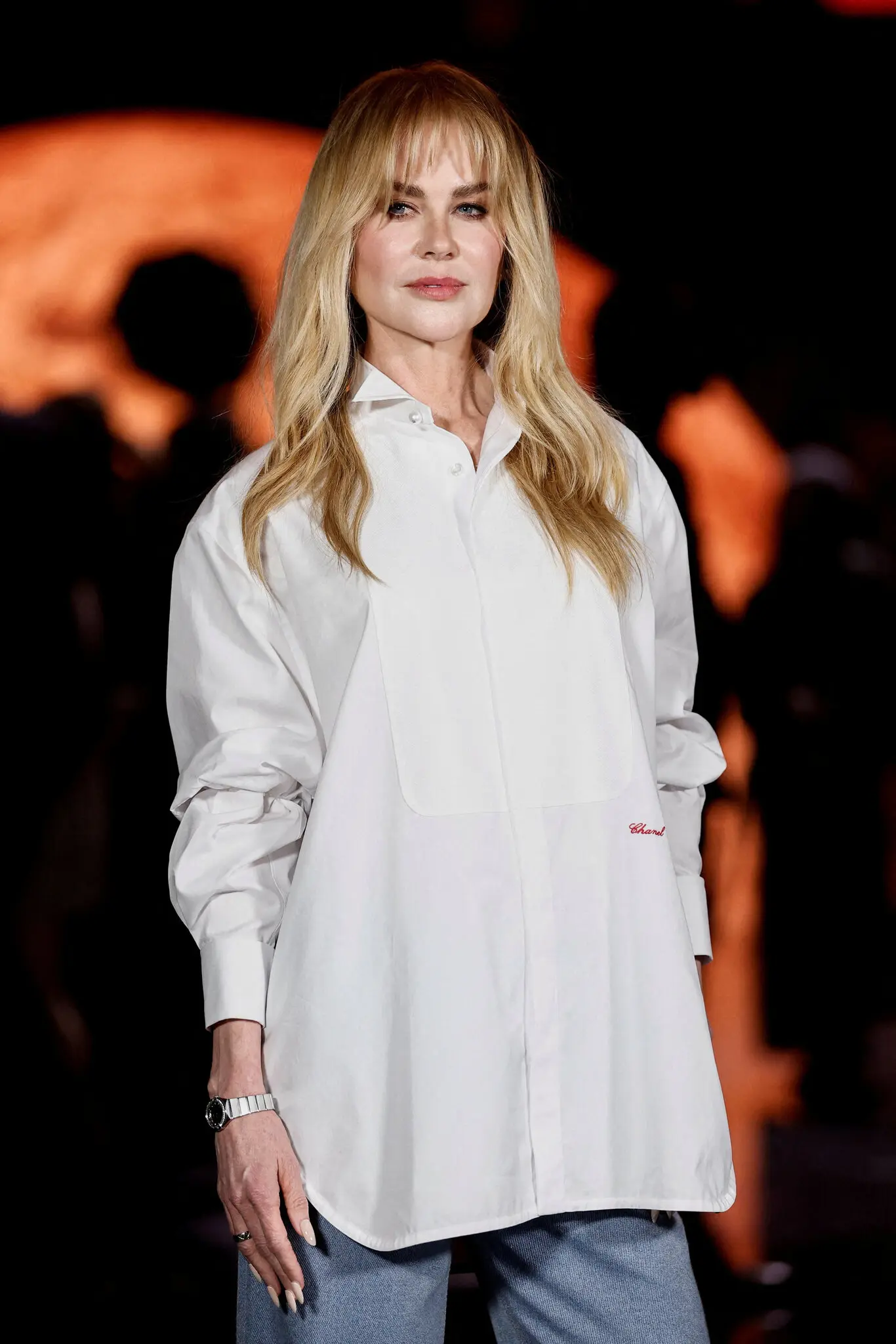 Nicole Kidman at Paris Fashion Week this month.