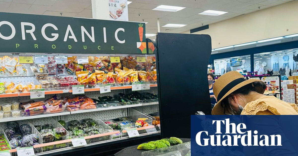 A customer shops for produce at a supermarket in Alhambra, California, on 10 September 2025.
