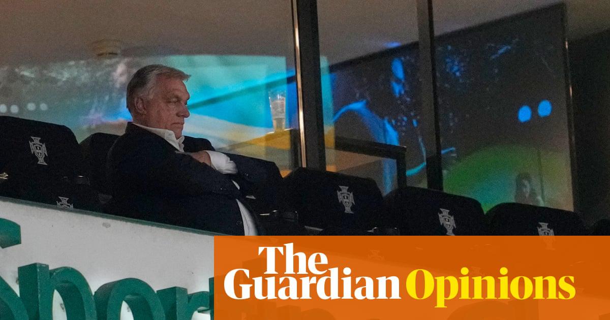 The Hungarian prime minister, Viktor Orbán, watches Hungary play a World Cup qualifier against Portugal in Lisbon, 14 October 2025.  