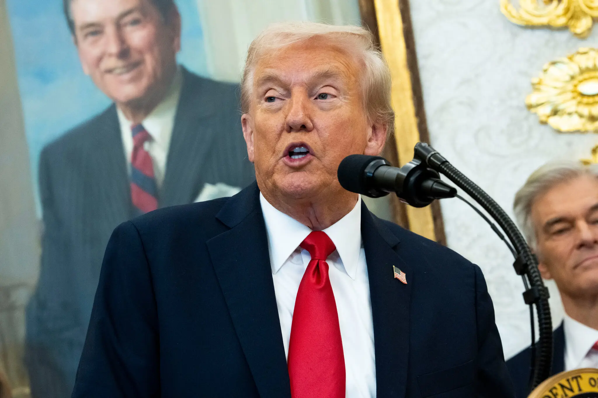 President Trump at the Oval Office on Thursday.