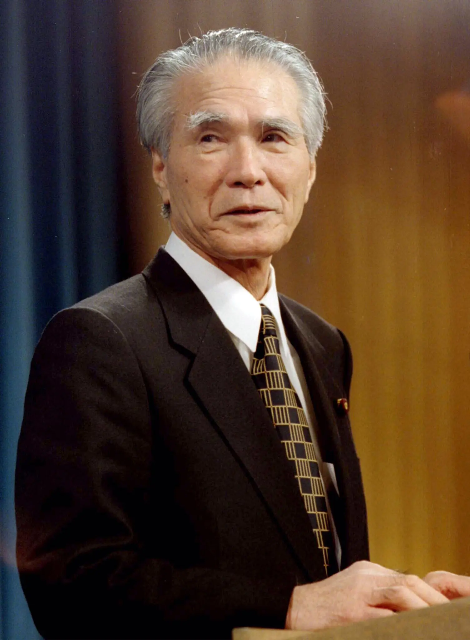 Prime Minister Tomiichi Murayama in 1995, the year he delivered his landmark apology. “Our task,” he said, “is to convey to younger generations the horrors of war so that we never repeat the errors in our history.”