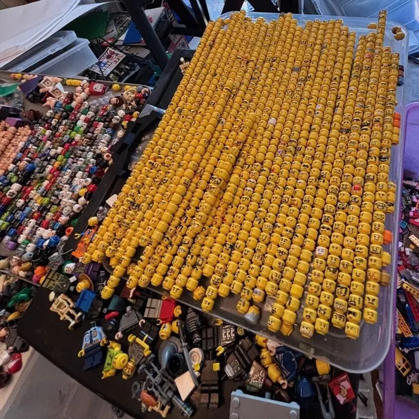 The police found tens of thousands of Lego pieces and sets at a home in Lake County, Calif., including figurines that were missing their heads.
