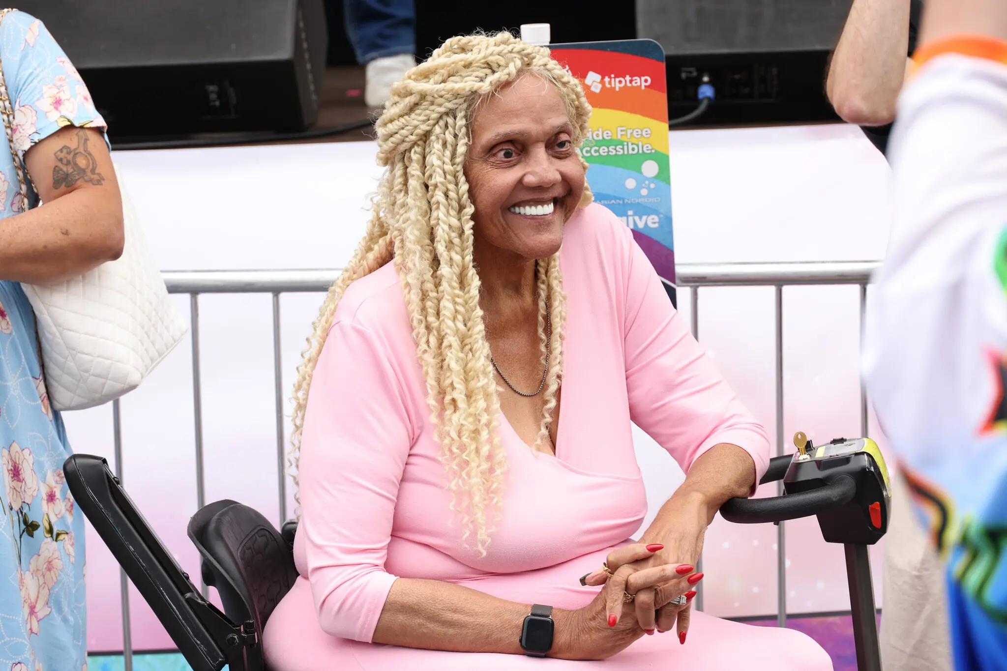 Miss Major Griffin-Gracy last year at a Youth Pride event in New York. The Guardian once called her “the most celebrated trans activist and elder alive today.” 