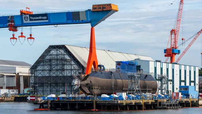 Thyssenkrupp floats submarine business as defence stocks surge