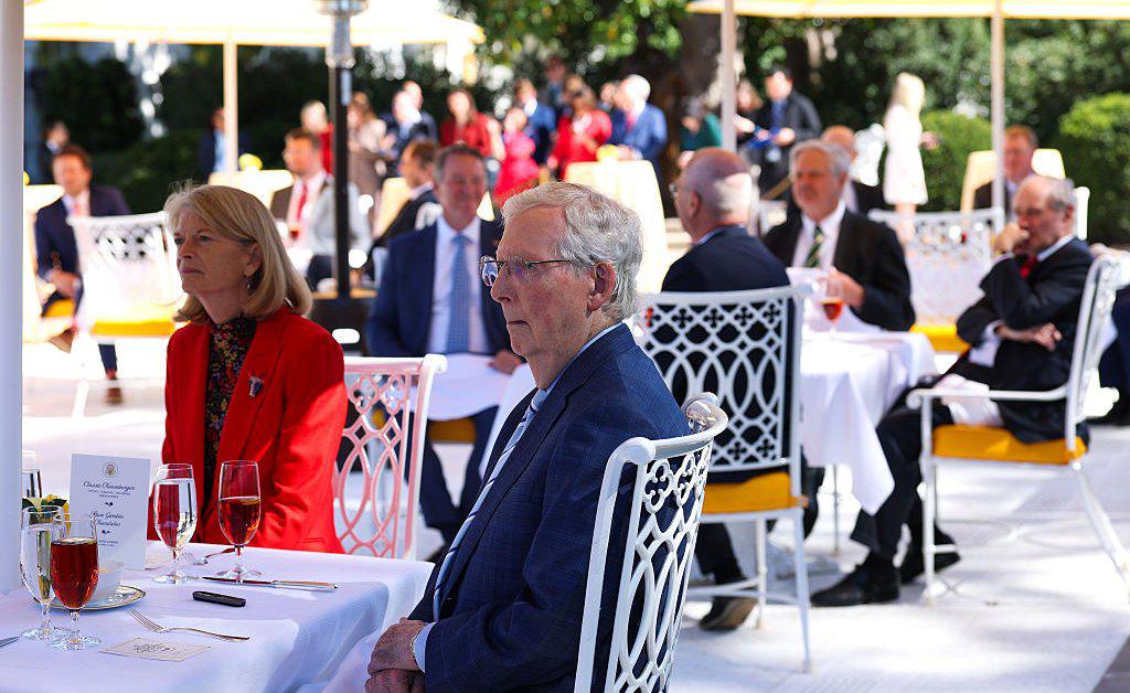 Trump invited nearly every Republican senator for a “Rose Garden Club” lunch to rally his party as the government shutdown entered its fourth week