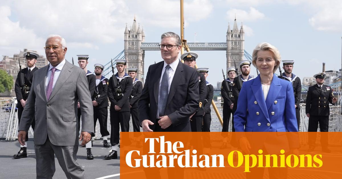 European council president Antonio Costa, Keir Starmer and European commission president Ursula von der Leyen after a UK-EU summit in London, 19 May 2025. 