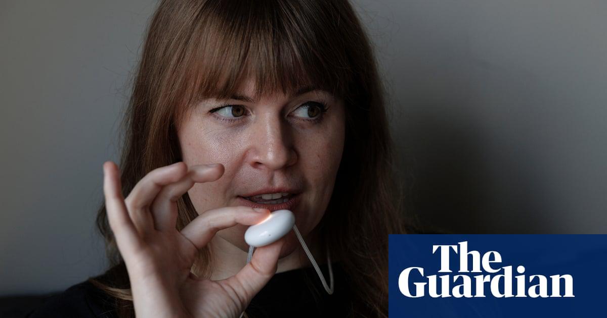 ‘I want to hear about your day’ ... Madeleine Aggeler with her Friend, Leif – a wearable AI device.