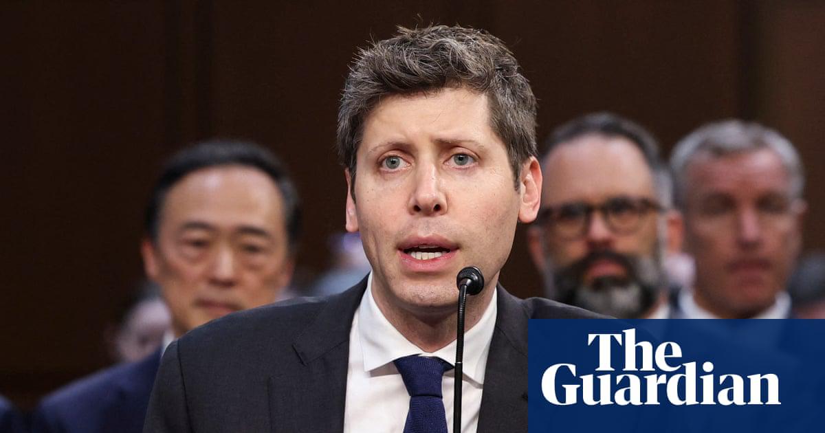OpenAI’s CEO, Sam Altman, testifies at a Senate hearing in Washington DC on 8 May 2025.