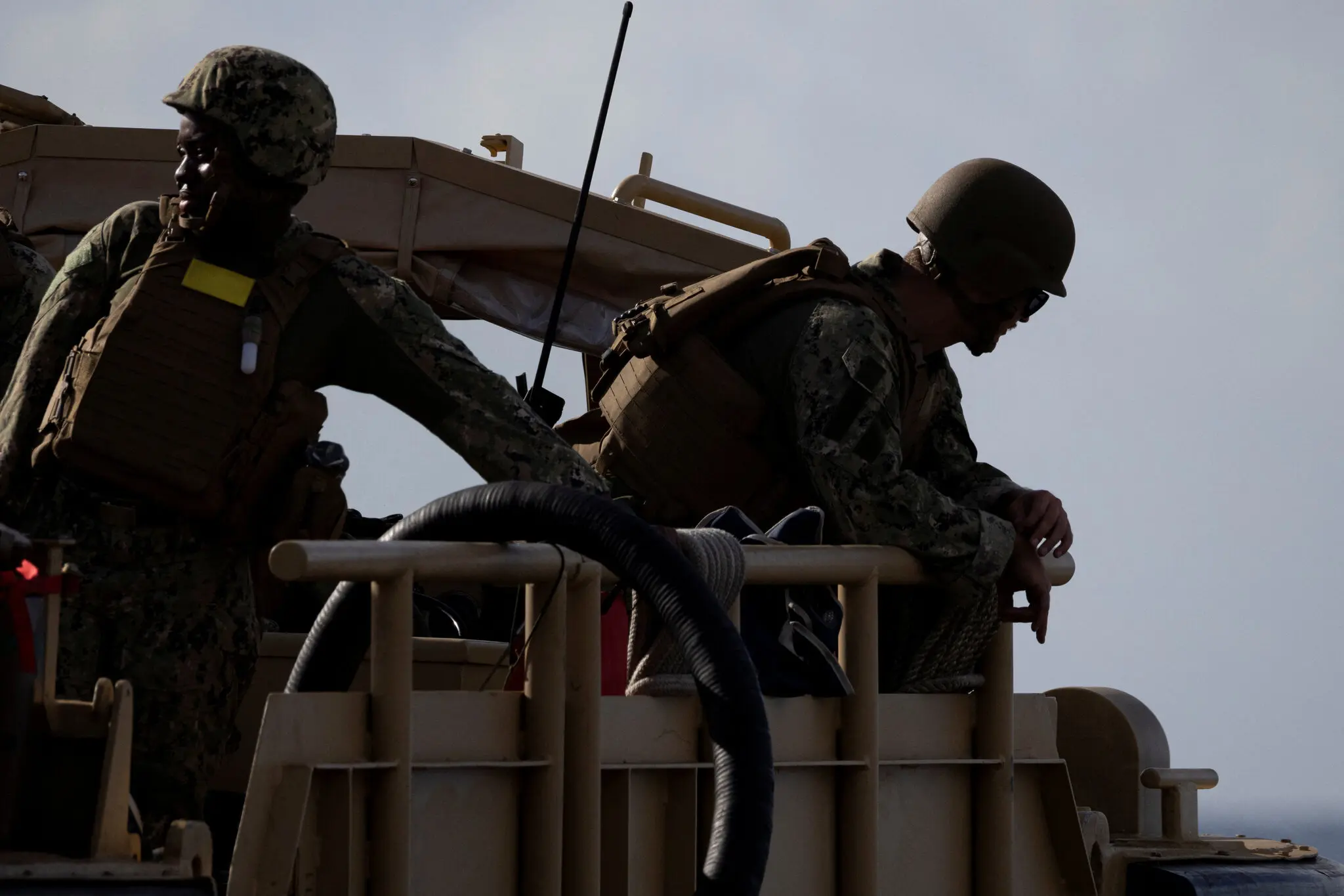 U.S. troops riding an amphibious supply vehicle during a training exercise in Arroyo, Puerto Rico, last week. The military has been expanding its presence in the Caribbean region.