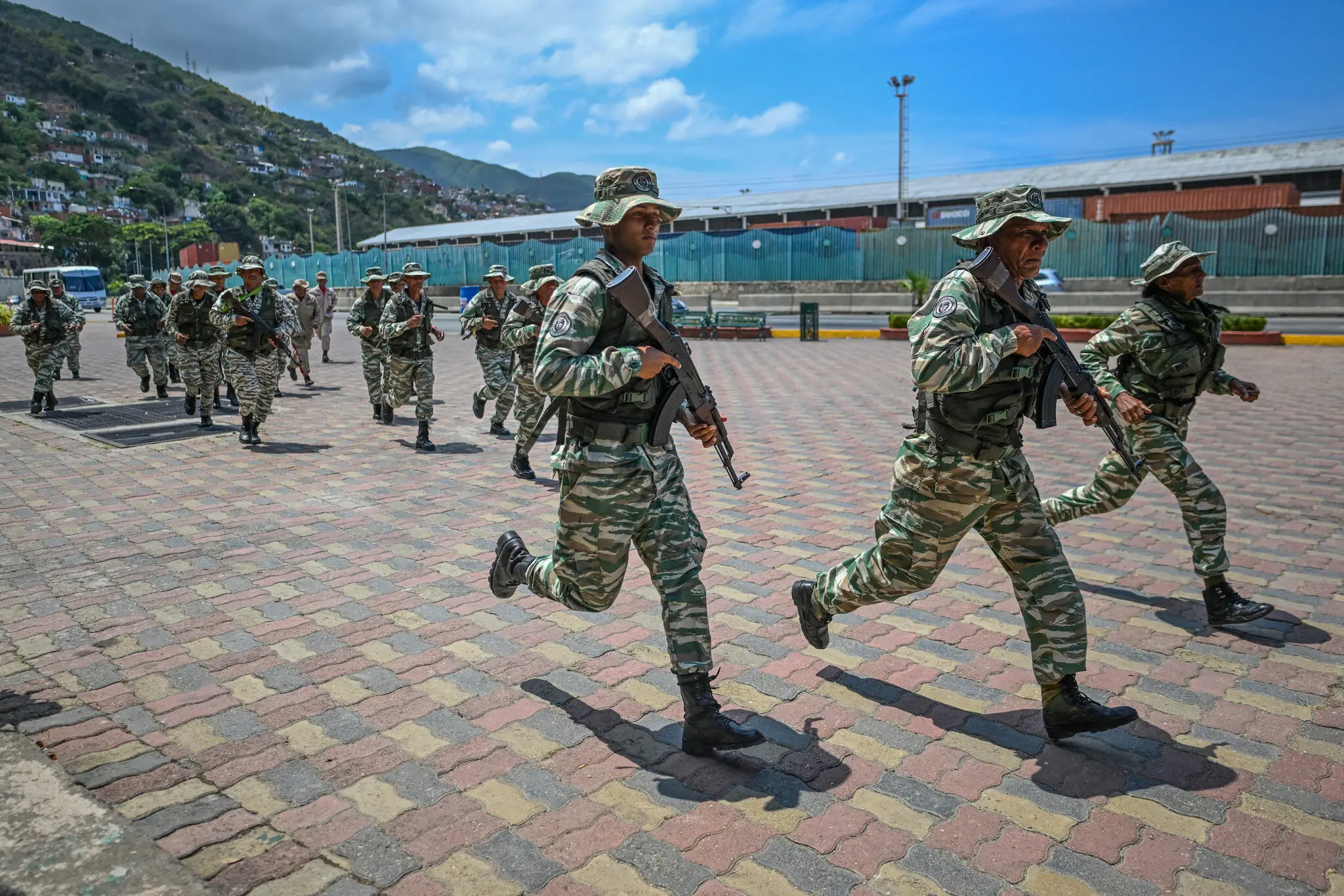 Members of a Venezuelan militia taking part in a military training exercise in La Guaira, Venezuela, this month.