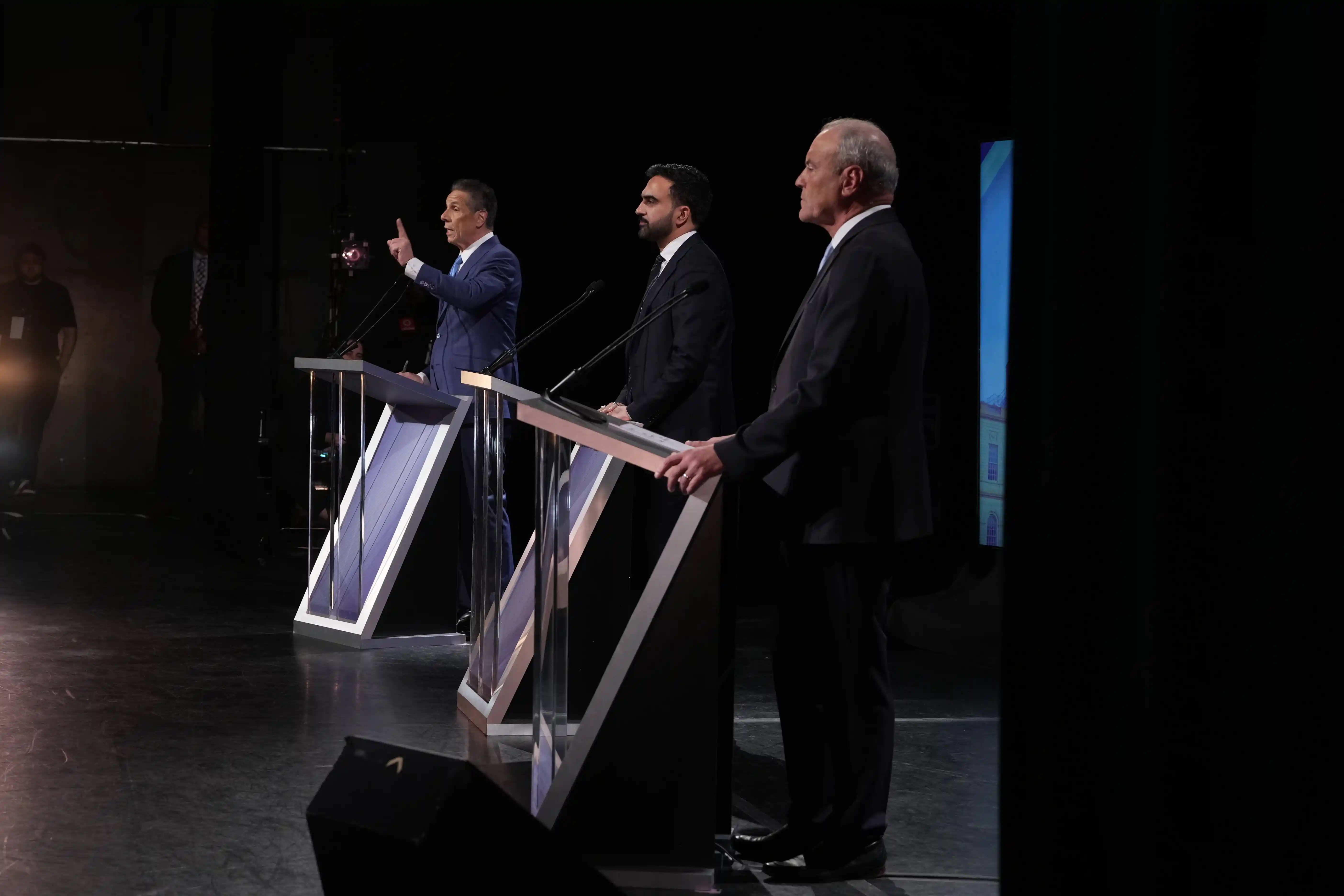 Zohran Mamdani, Andrew Cuomo and Curtis Sliwa traded personal attacks in the final debate before New York City’s mayoral election on Nov. 4.
