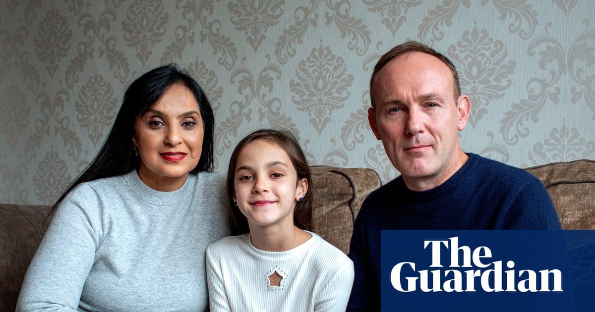 ‘She was cast as my wife. I told her I’d marry her for real’: John Walker with his wife Neilum and daughter India.