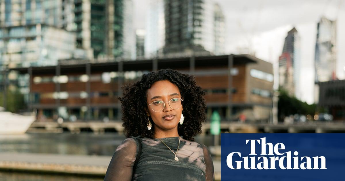 Fantasy author Tigest Girma at Docklands on Melbourne’s waterfront.