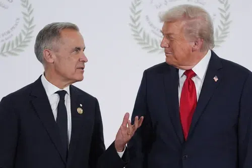 Canada's Prime Minister Mark Carney and US President Donald Trump