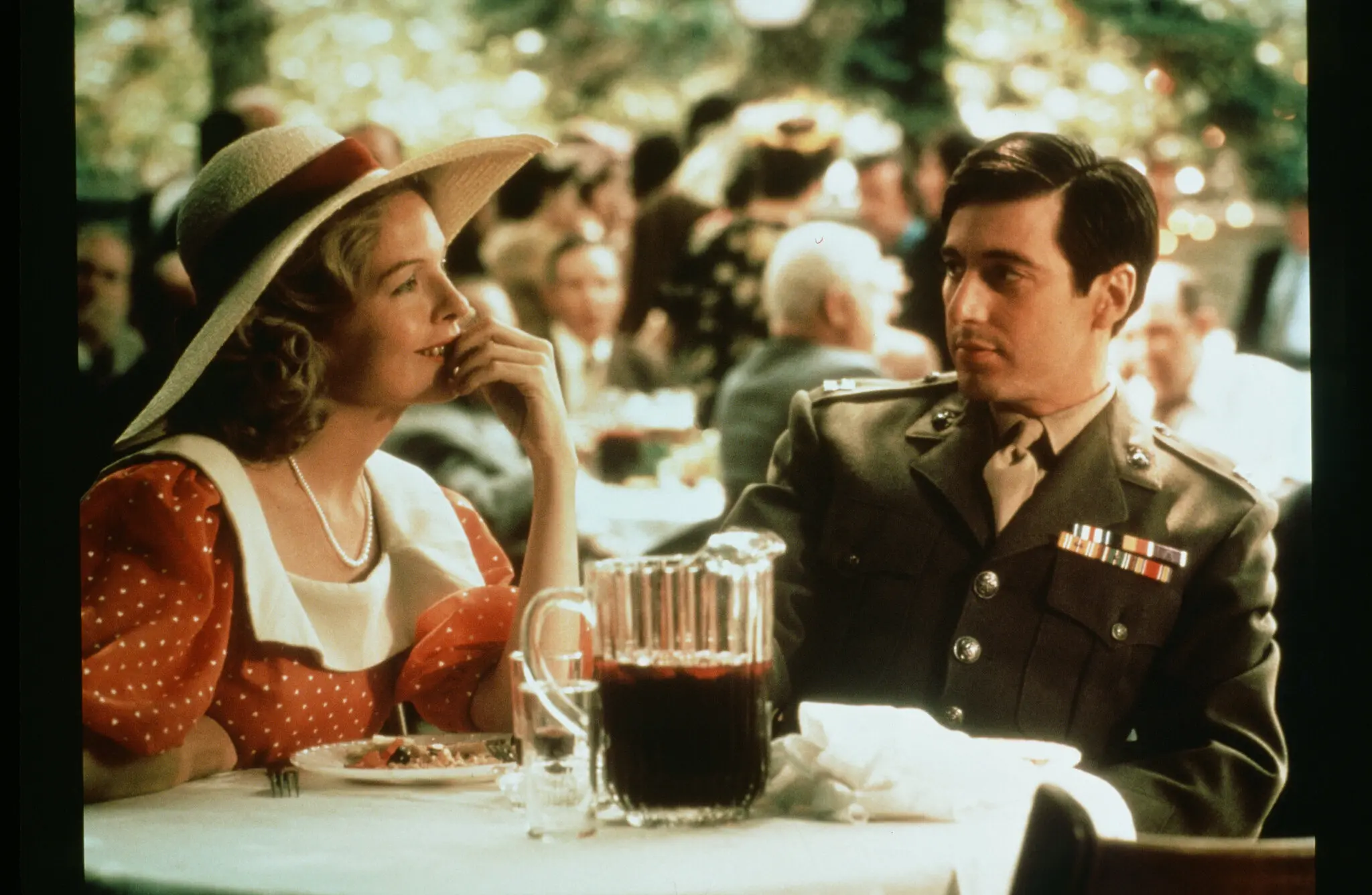 Diane Keaton and Al Pacino in “The Godfather” (1972).