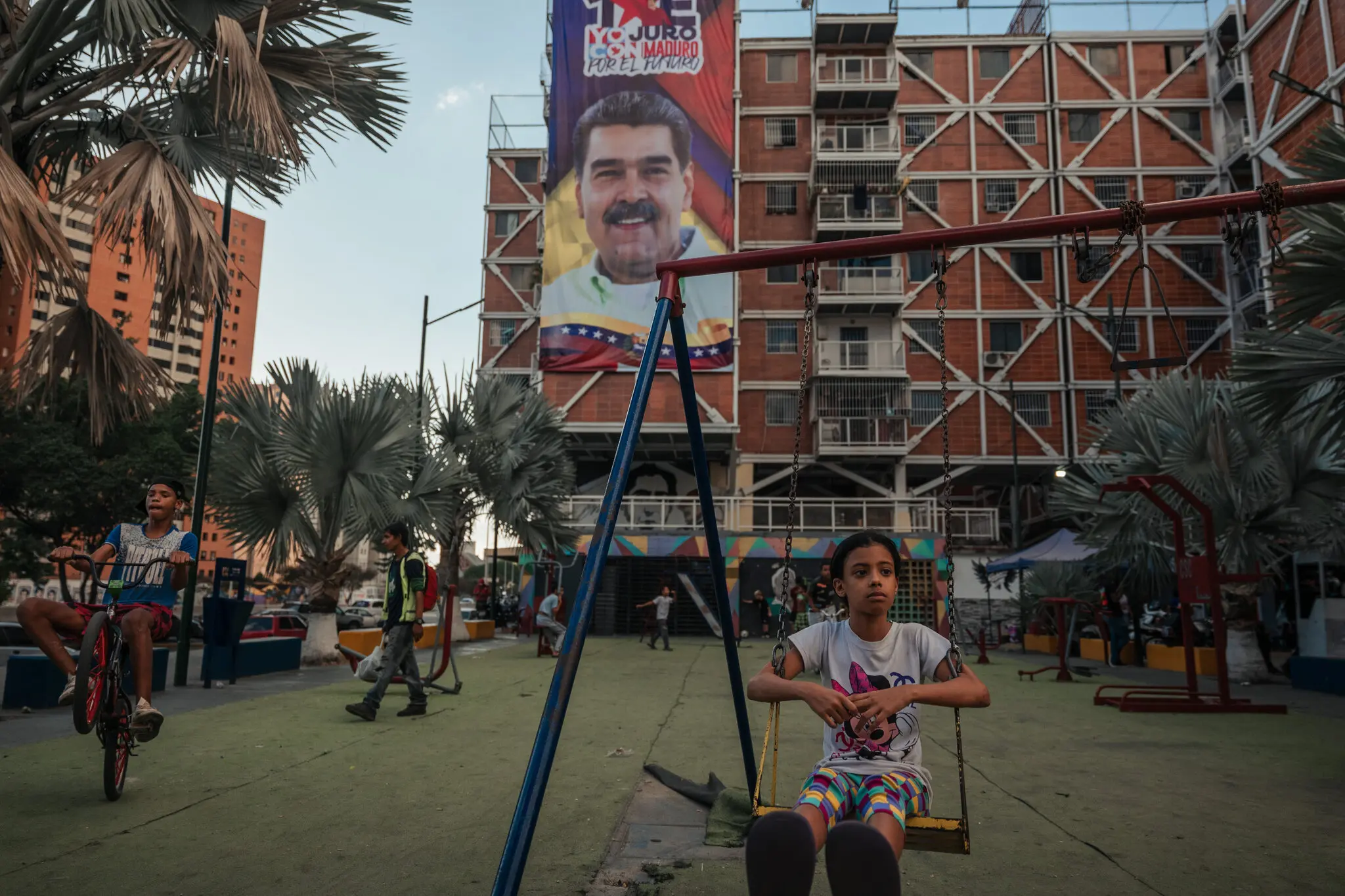 Playing in Caracas under the gaze of Venezuela’s president, Nicolás Maduro.