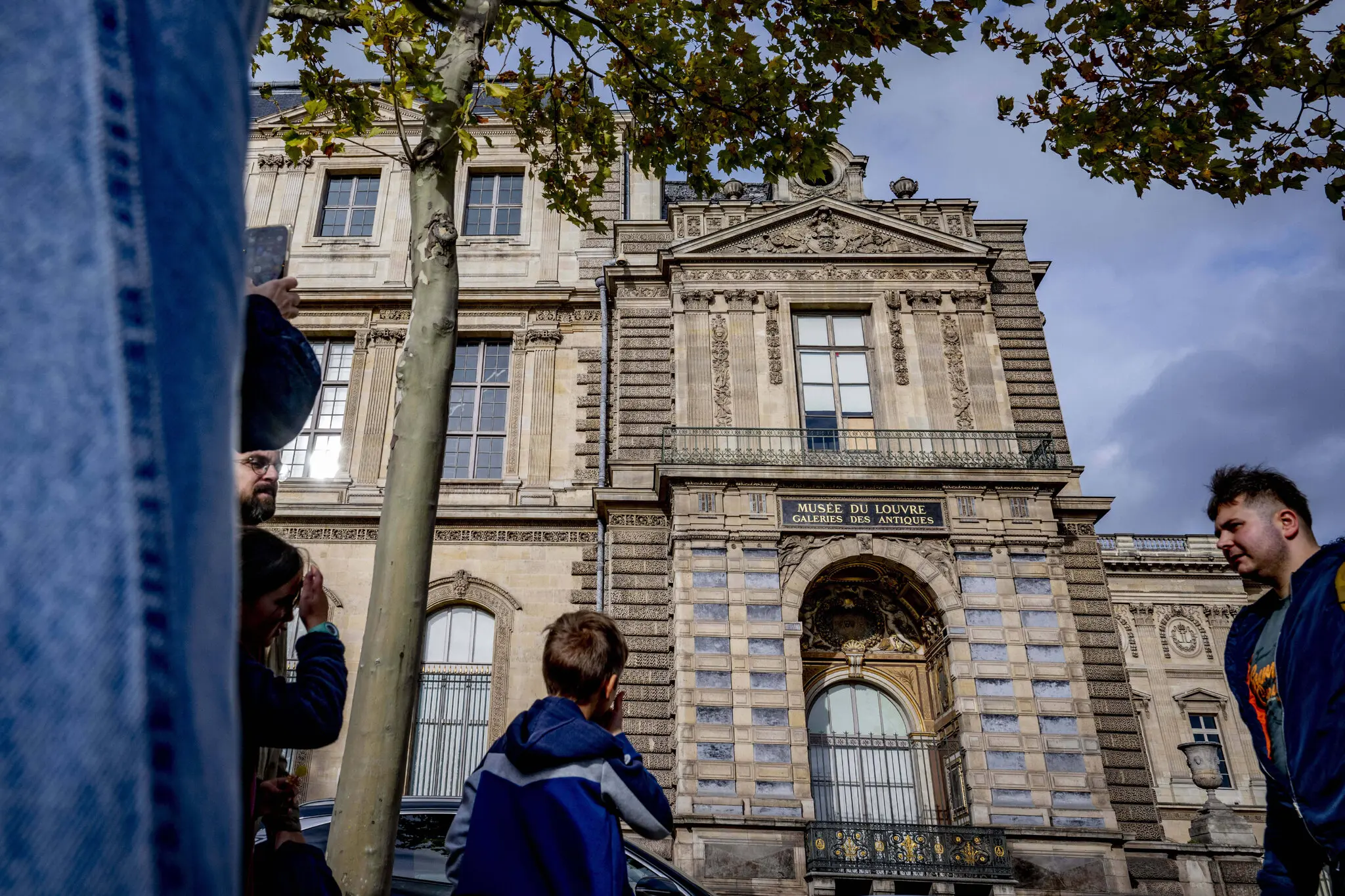 The part of the Louvre where thieves broke in last weekend and stole more than $100 million worth of jewelry.