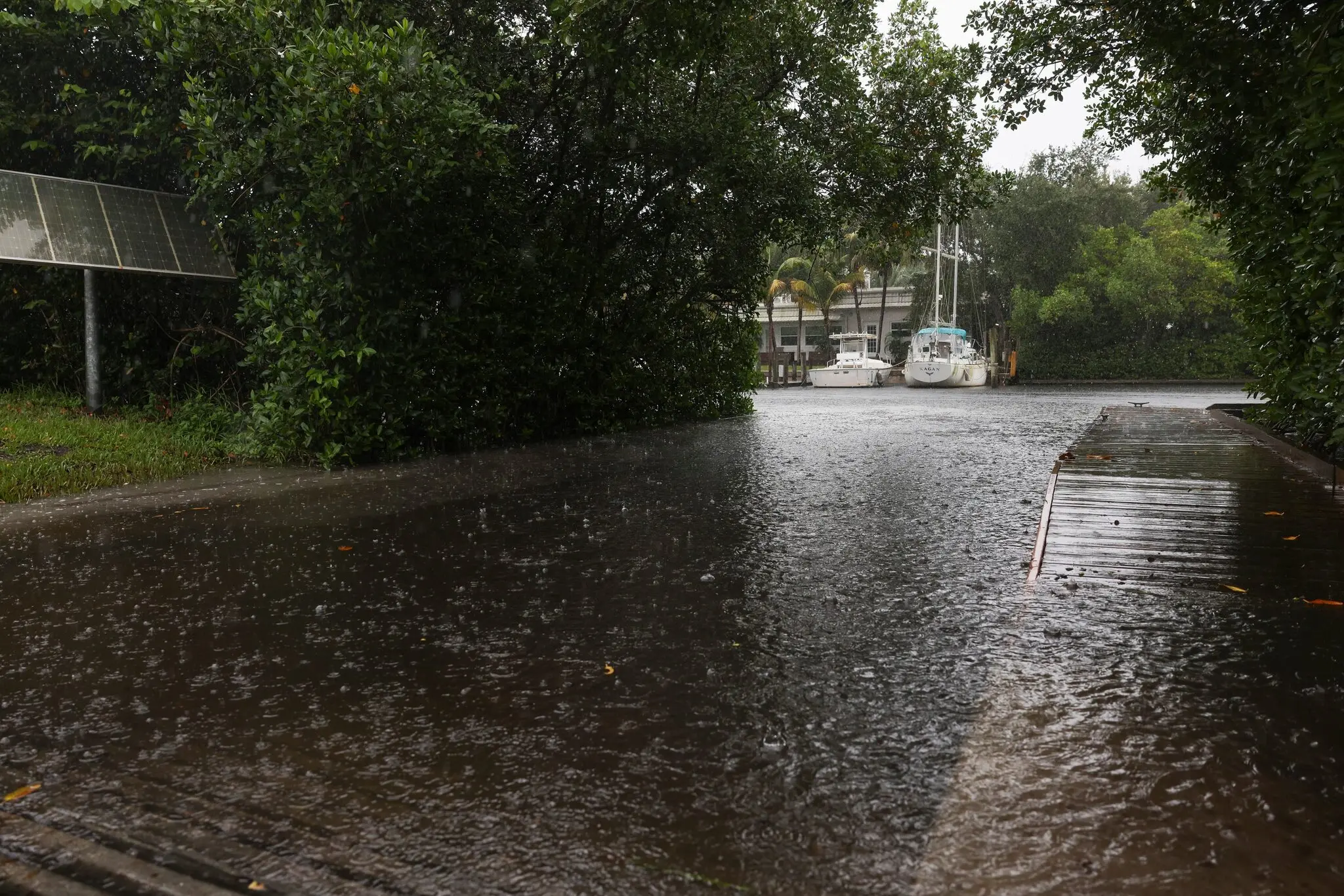 Heavy rain in Martin County, Florida, earlier this month.