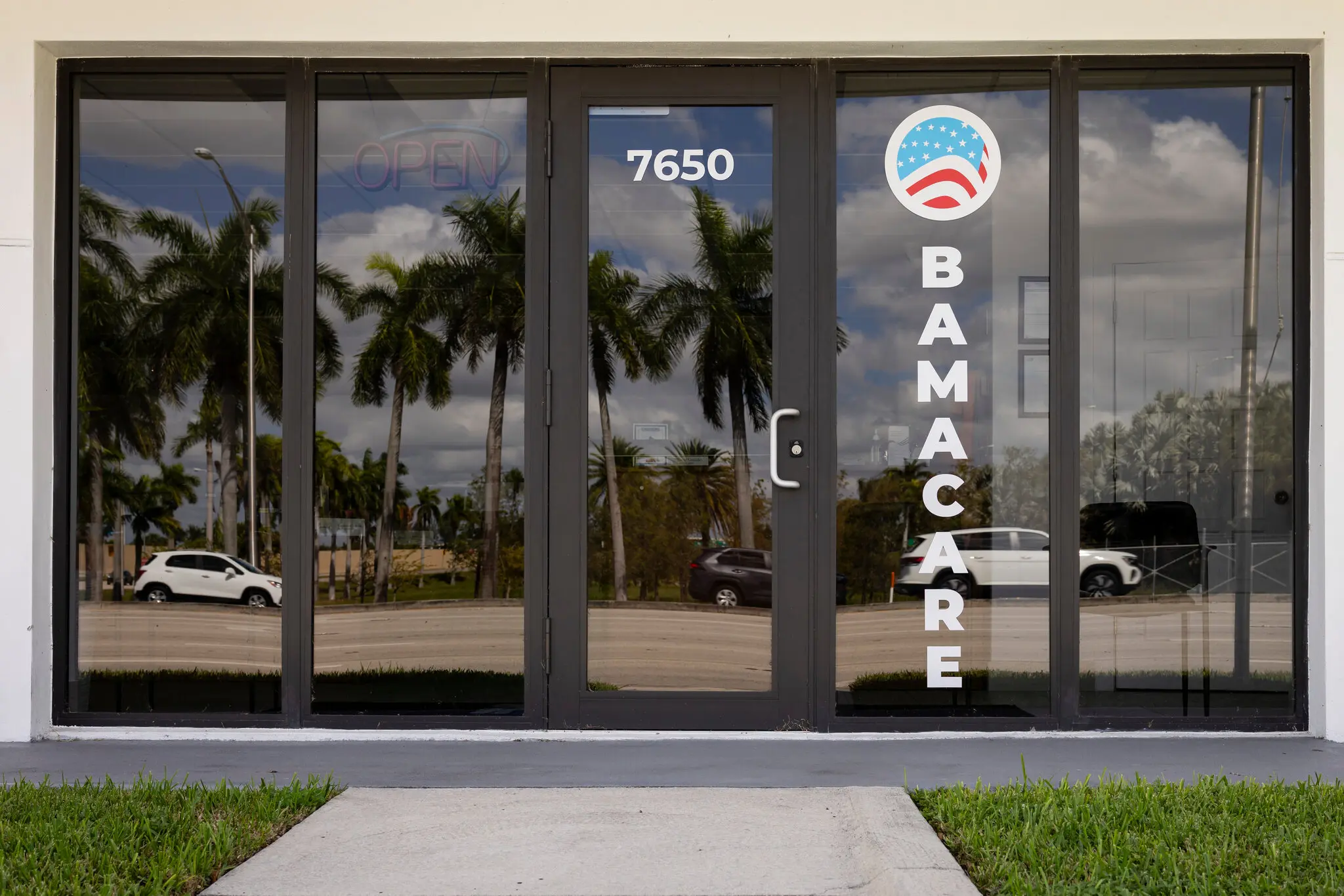 An insurance sales office in Miami-Dade County, where more than 30 percent of residents are enrolled in Obamacare plans.