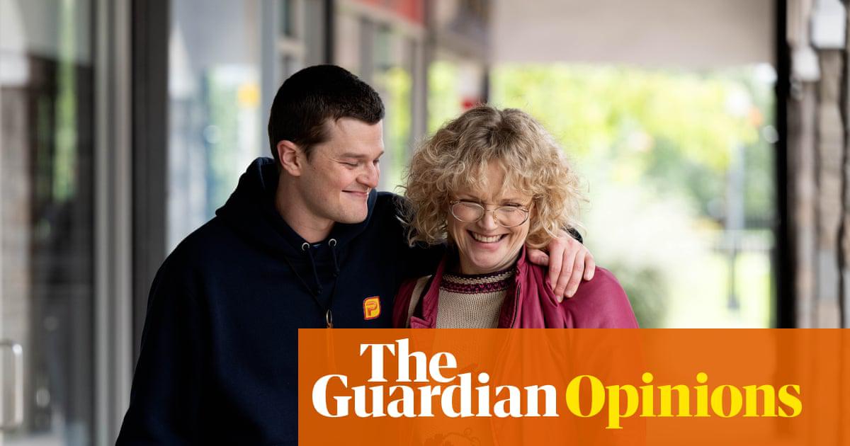 Robert Aramayo, playing John Davidson, and Maxine Peake, playing John’s friend Dottie Achenbach, in I Swear, a film about Tourette syndrome.