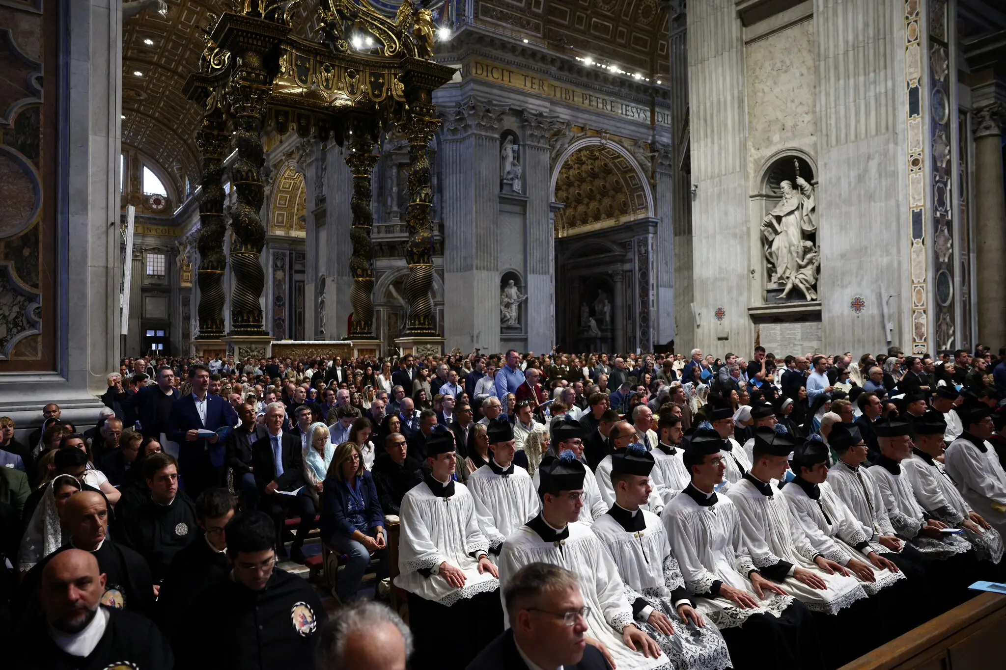A traditional Latin Mass at the Vatican on Saturday.