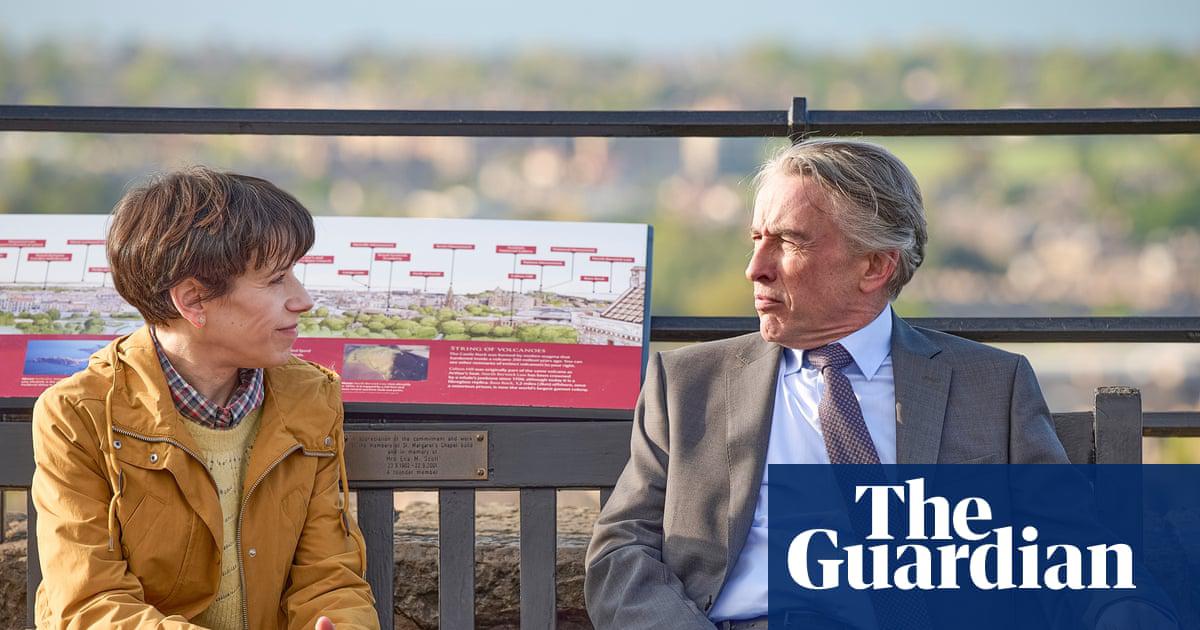 Sally Hawkins, who played amateur historian Philippa Langley, with Steve Coogan as her husband in a scene from The Lost King.