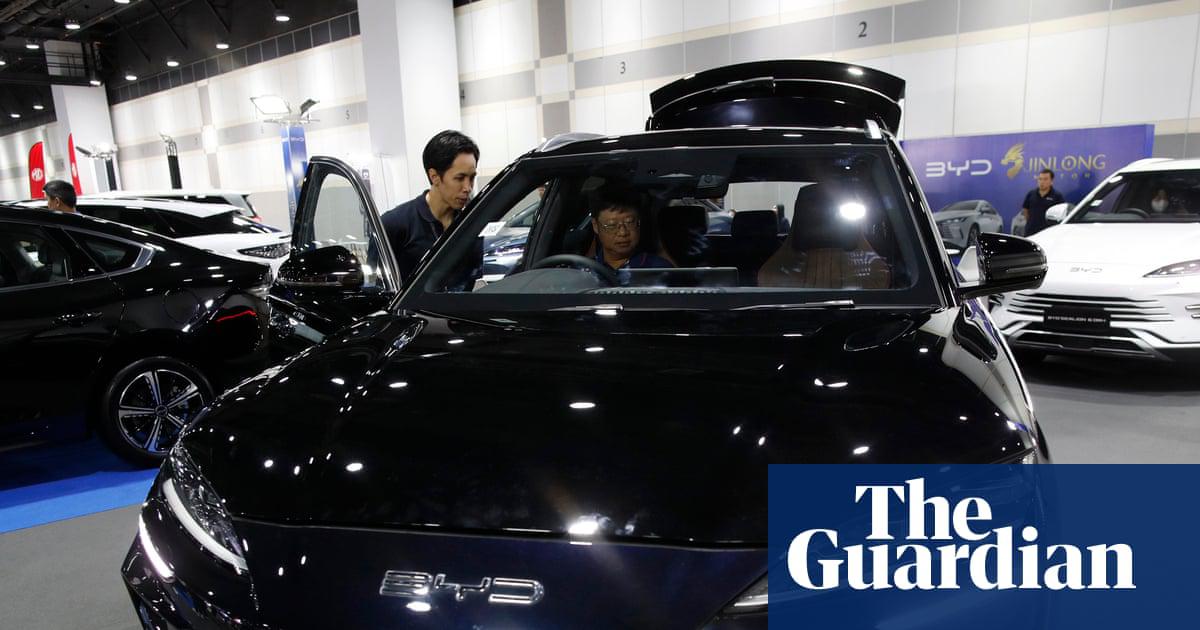 A BYD electric car. Chinese EV makers are now helping makers of combustion engine cars meet their decarbonisation targets via an EU regulation that in effect allows car firms to ‘pool’ emissions.