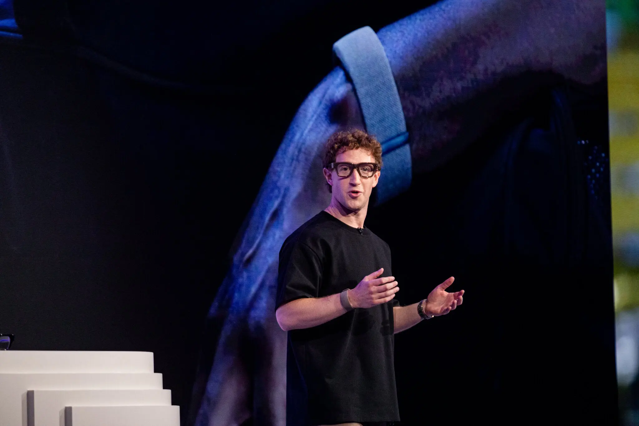 Mark Zuckerberg, Meta’s chief executive, at the company campus in Menlo Park, Calif., last month. Meta has hired aggressively to build A.I. in recent years.