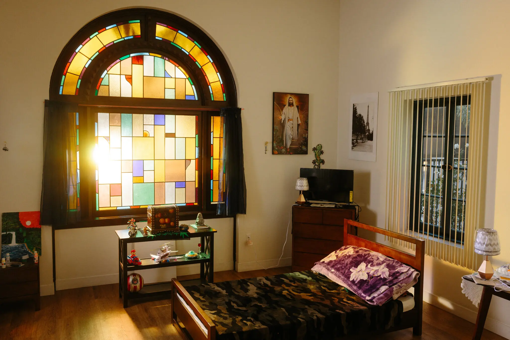 The Washington View Apartments were converted from the former Pierce Brothers Mortuary in Los Angeles.