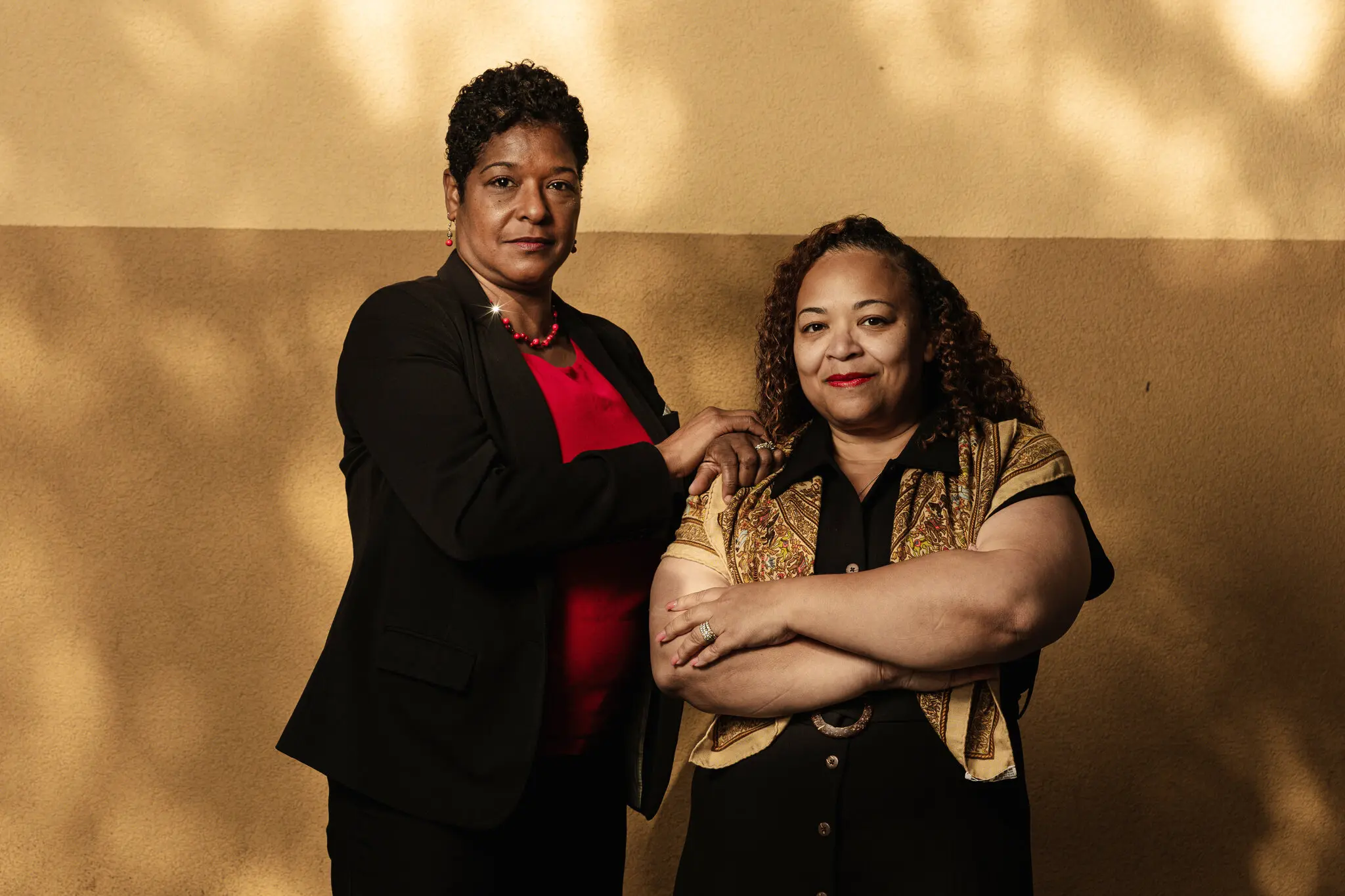 Lupe Todd-Medina, left, a Democratic strategist, and Tyquana Henderson-Rivers, a political consultant, said they are familiar with Letitia James’s impulse to help relatives. “I think it’s in our genetics,” Ms. Henderson-Rivers said.