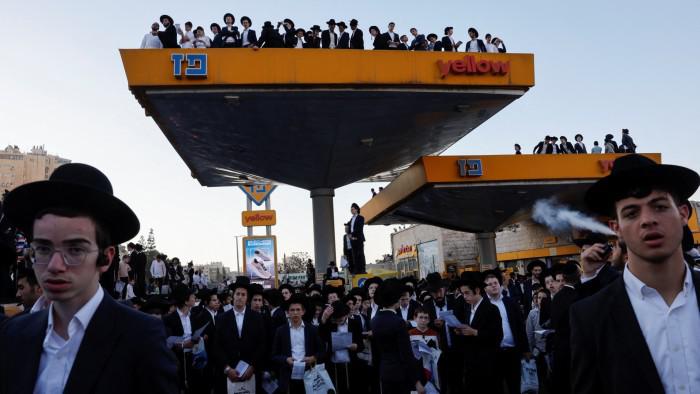Israel’s ultraorthodox hold mass protest against military conscription
