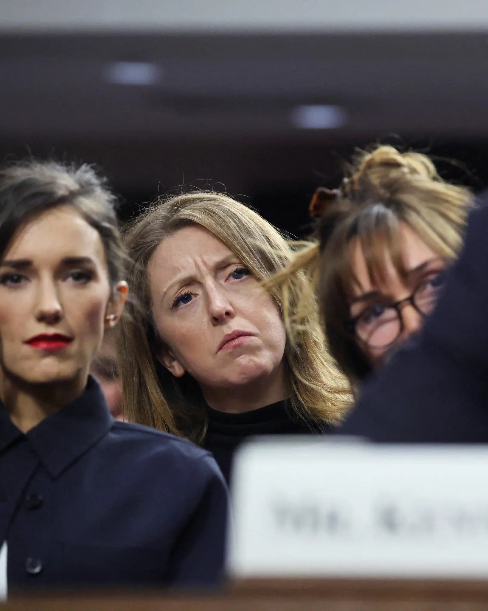 Casey Means, second from left, was in the audience as Robert F. Kennedy Jr. testified at his confirmation hearing in January.