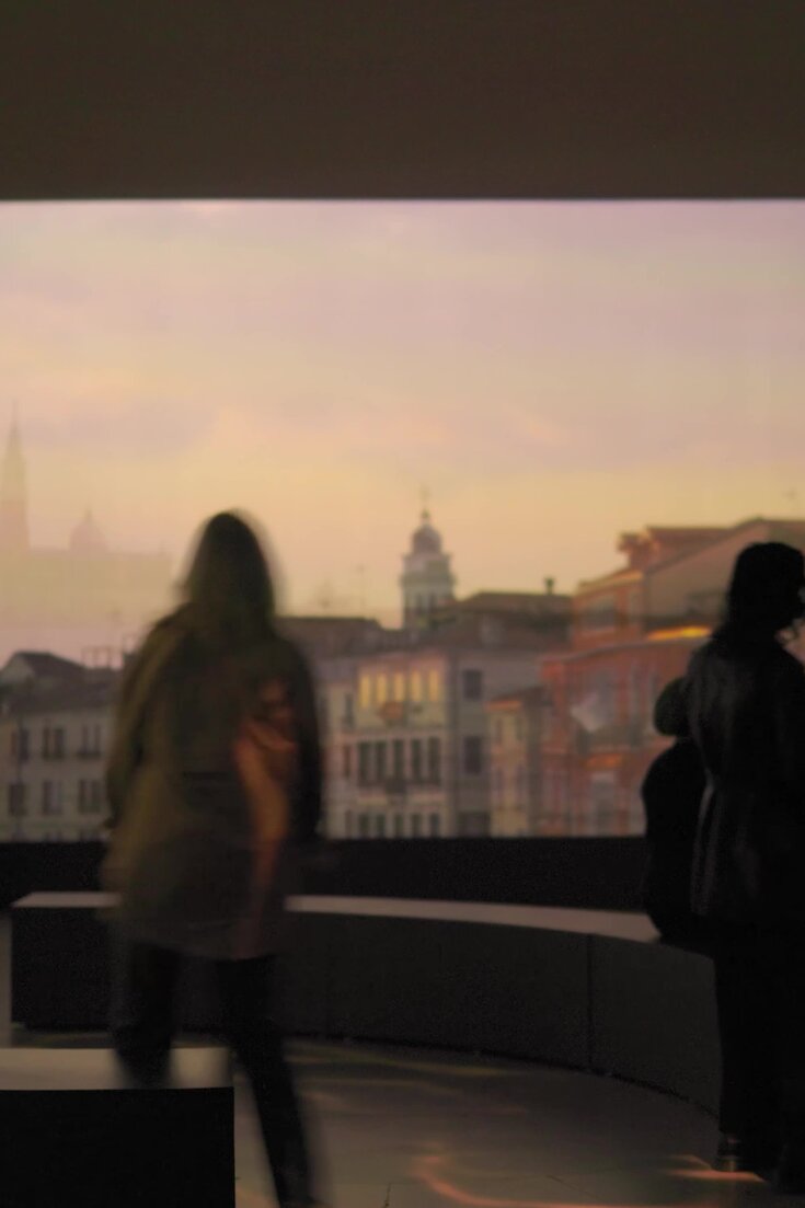 Visitors to “Monet and Venice” at the Brooklyn Museum, “a terrific buffet of salutations from the great man’s last trip.”