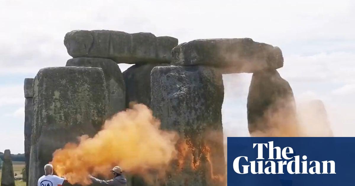 Just Stop Oil protesters at Stonehenge during last year’s action.