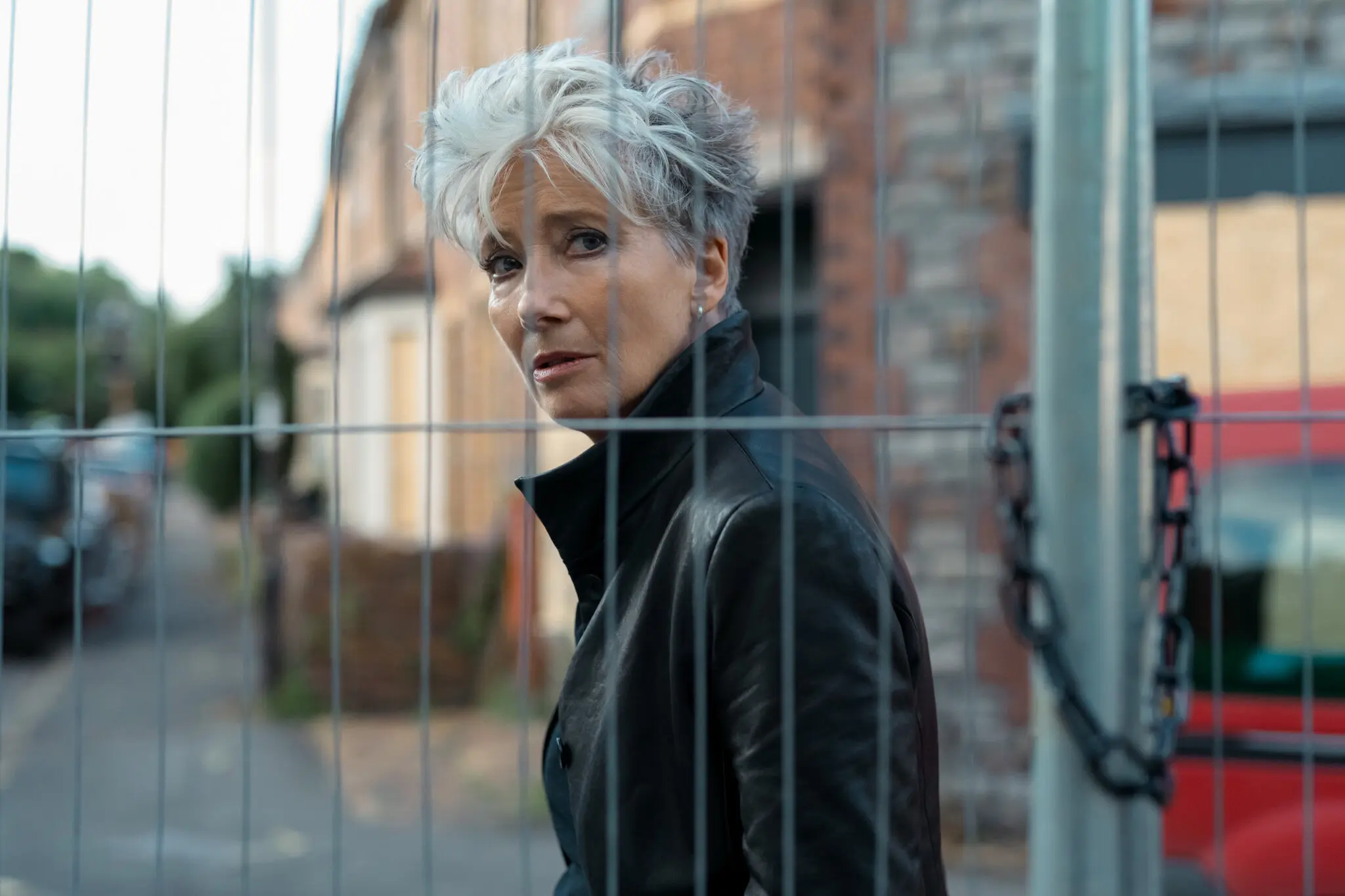 Emma Thompson stars as a prickly private investigator in &ldquo;Down Cemetery Road,&rdquo; streaming on Apple TV.