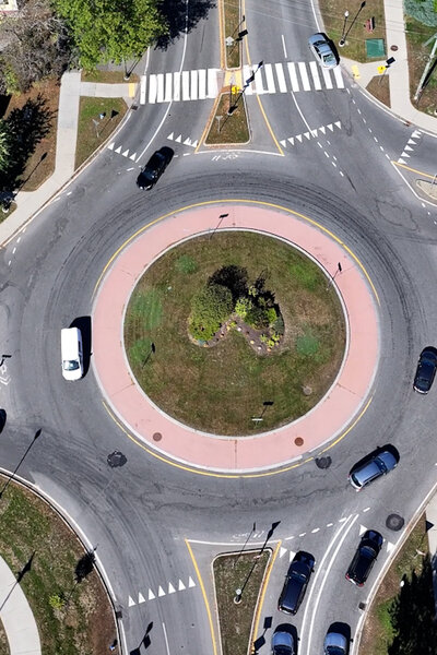 Cutting Emissions, the Roundabout Way, in New Hampshire