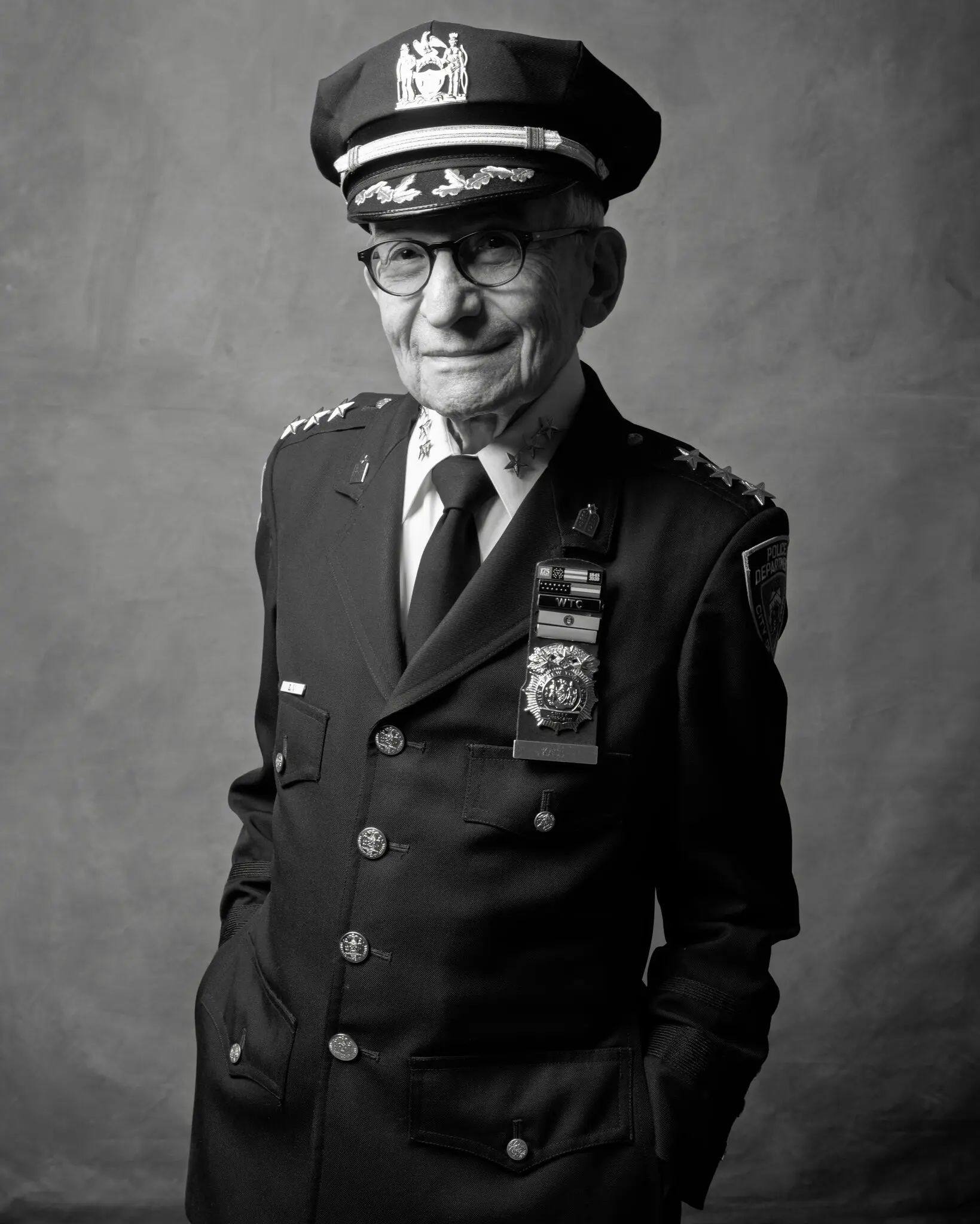 Rabbi Alvin Kass in 2023. He had been the New York Police Department’s chief chaplain since 1966.