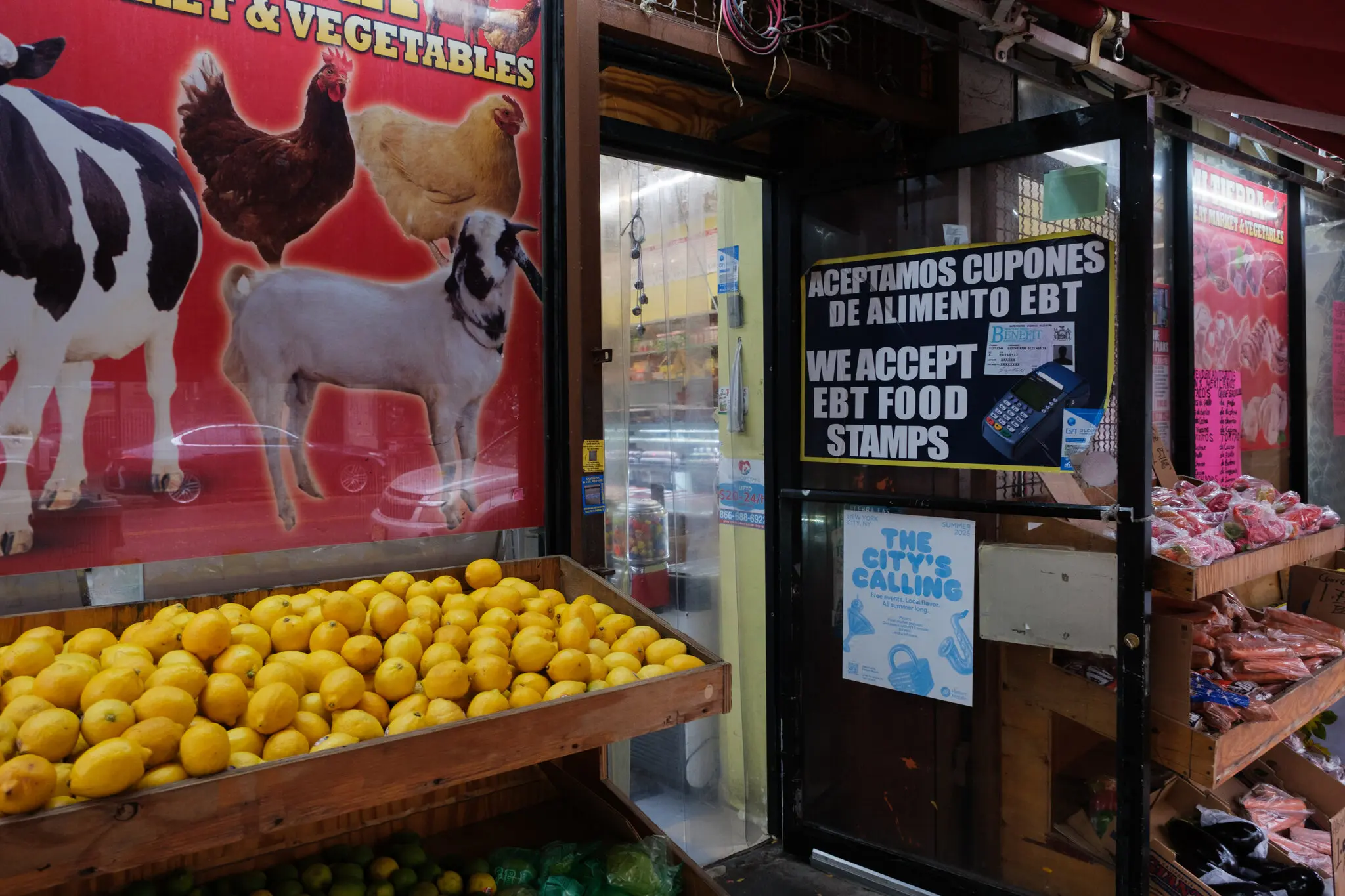 A market accepting food stamps, in the Bronx, on Thursday.