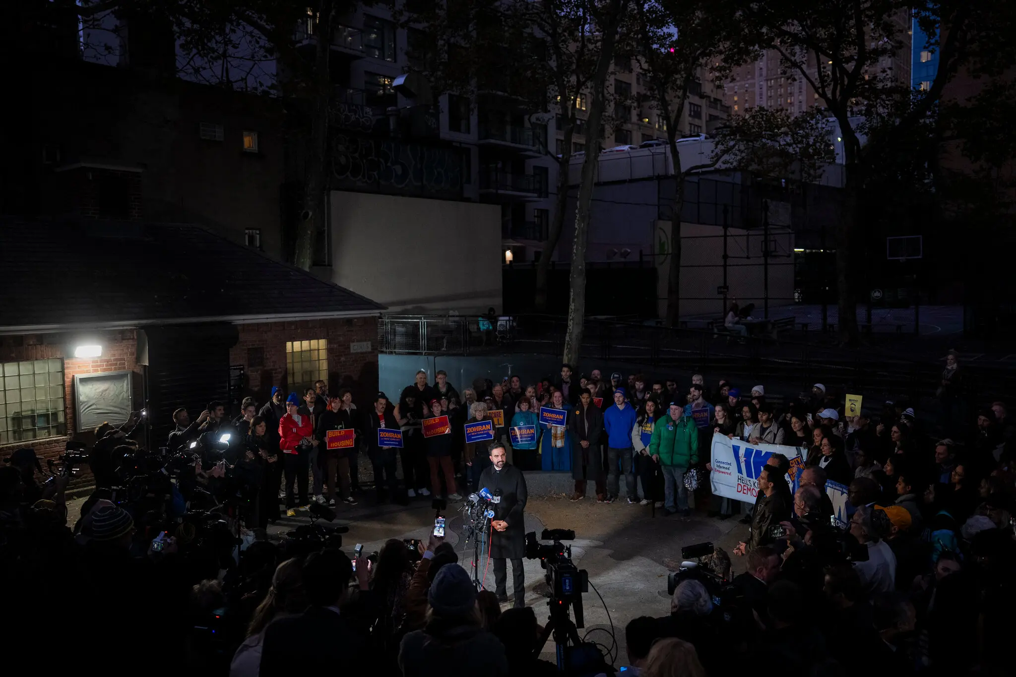 Zohran Mamdani campaigning in Manhattan on Tuesday. The New York City mayor’s race has become a proxy for a broader debate about antisemitism, anti-Zionism and the power of Jews in American politics.