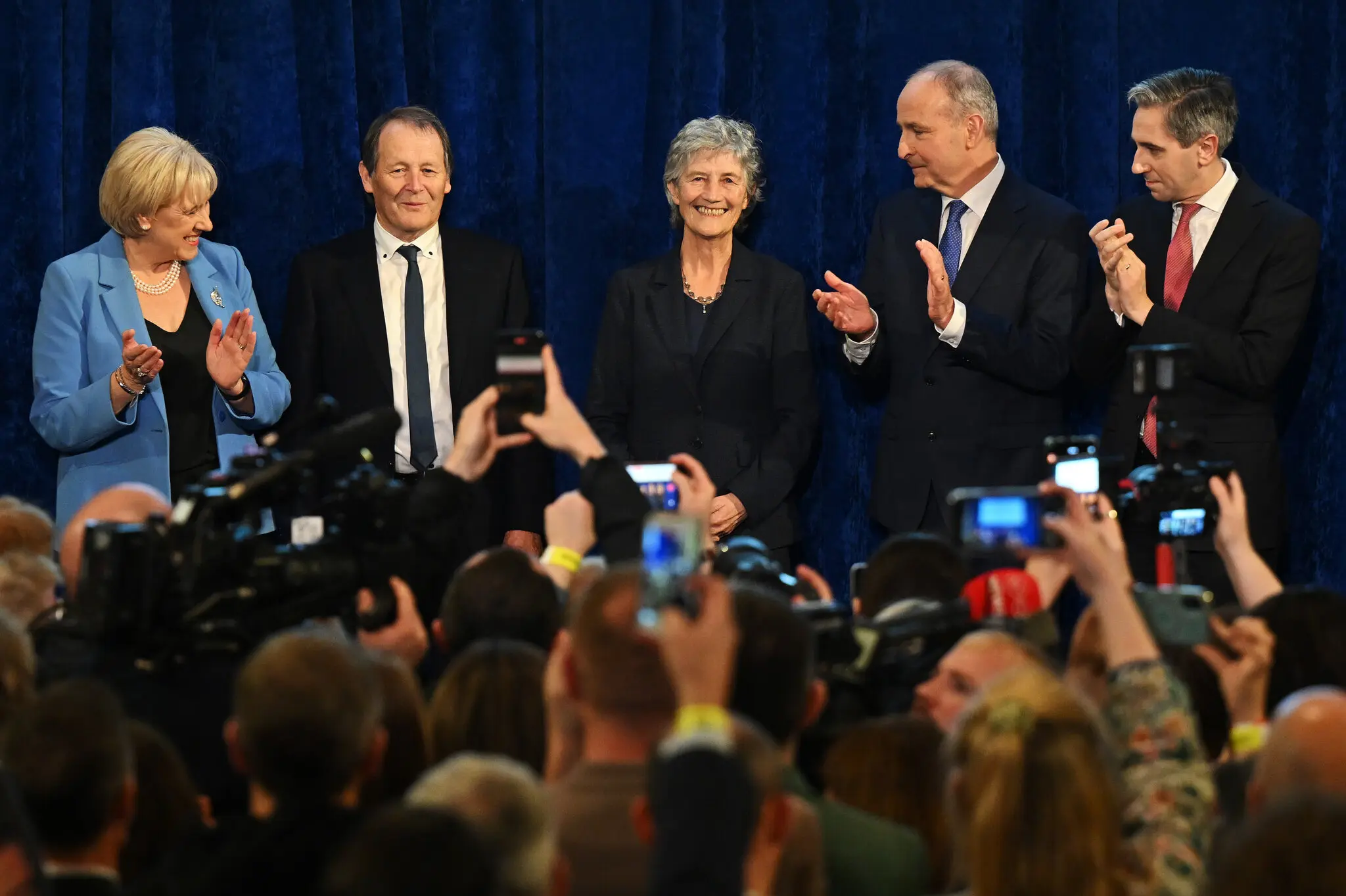 Catherine Connolly last week in Dublin upon being declared Ireland’s next president.