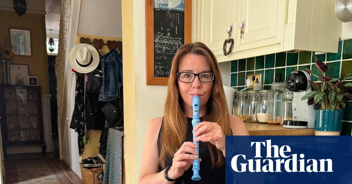 ‘My friends think it’s hilarious’ … Kelly Rose Bradford with her recorders.