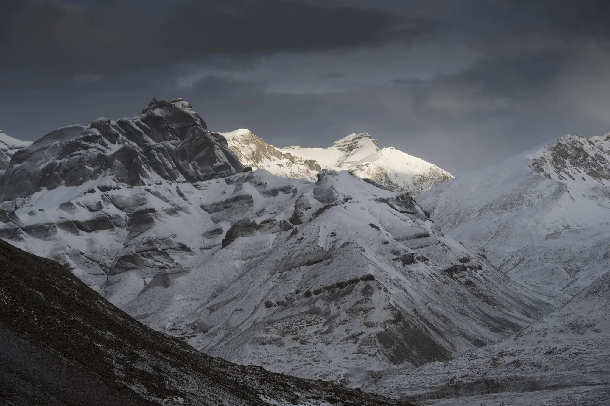 A search for the missing climbers was hindered by poor weather conditions on Monday that prevented helicopters from landing in the area, officials said.