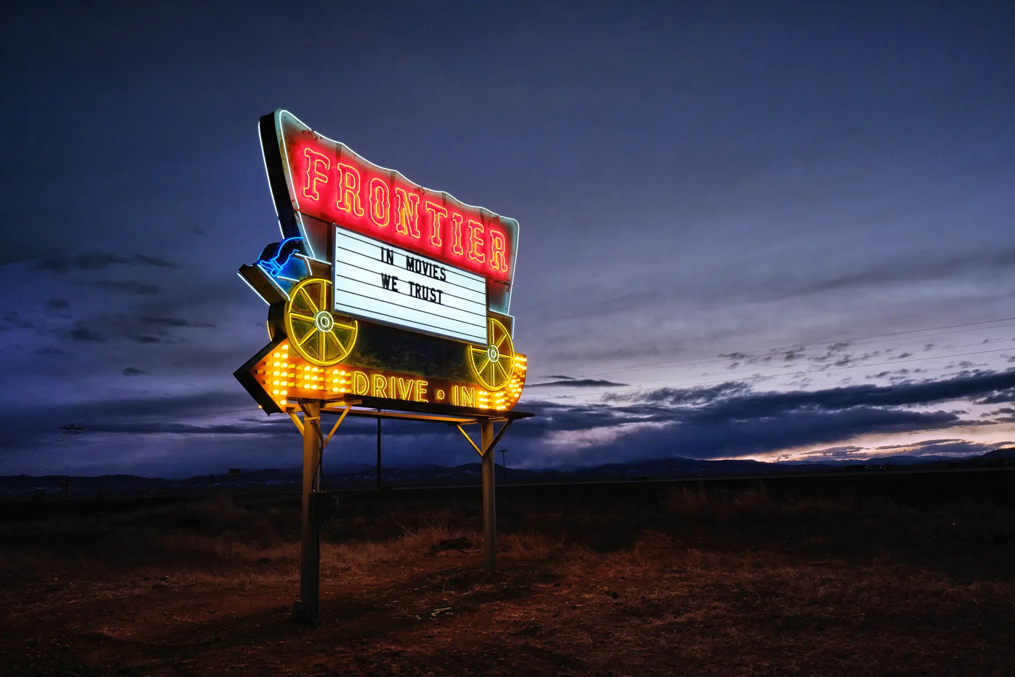 The Frontier Drive-Inn, a vintage drive-in movie theater with yurts for overnight stays, is a hidden gem in the San Luis Valley in Colorado.