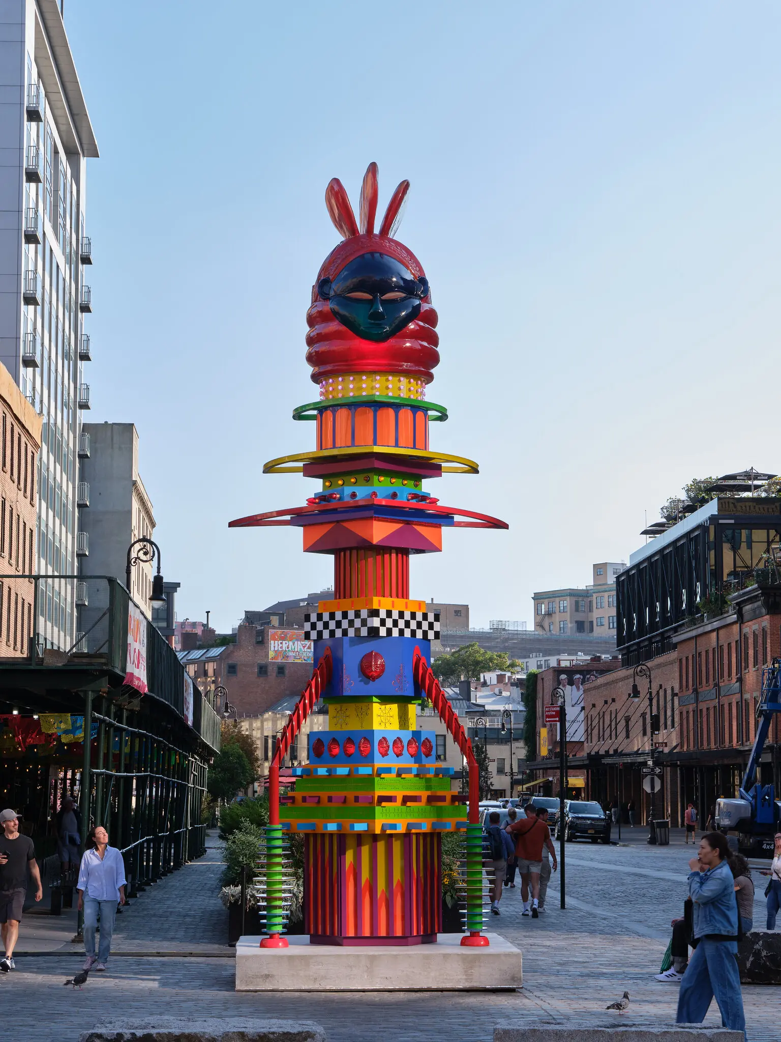 Zak Ové’s “The Mothership Connection,” a piece of public art in downtown Manhattan. 