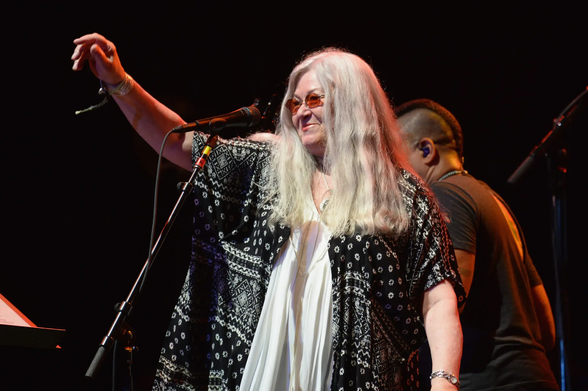 Donna Jean Godchaux-MacKay performing with Dead & Company, the offshoot of the Grateful Dead, at the Bonnaroo Music and Arts Festival in Manchester, Tenn., in 2016.
